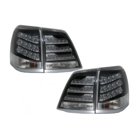 Taillights LED suitable for Toyota Land Cruiser FJ200 J200 (2008-2011) Black and White