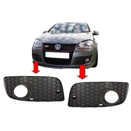 Fog Lamp Covers suitable for VW Golf V 5 (2003-2007) GTI Look