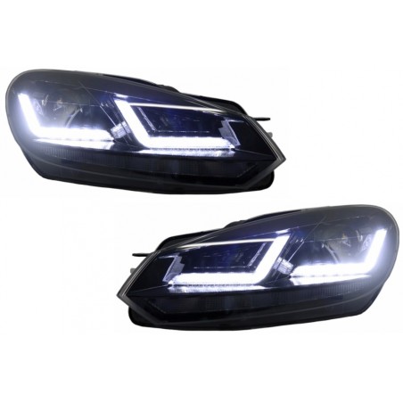 Osram Xenon Upgrade Headlights LEDriving suitable for VW Golf 6 VI (2008-2012) Black LED Dynamic Sequential Turning Lights
