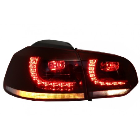 Taillights LED suitable for VW Golf 6 VI (2008-2013) R20 GTI Cherry Red Clear Design DEPO