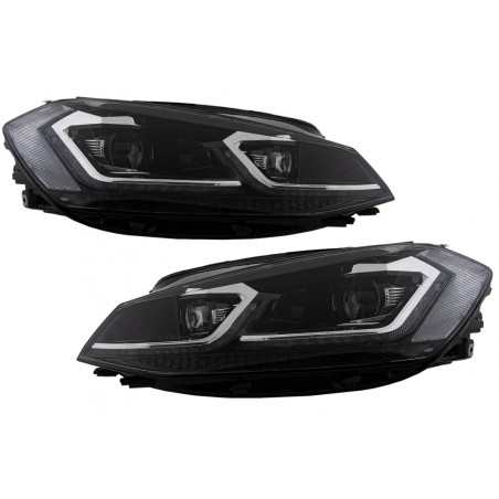 LED Headlights suitable for VW Golf 7.5 VII Facelift (2017-up) with Sequential Dynamic Turning Lights
