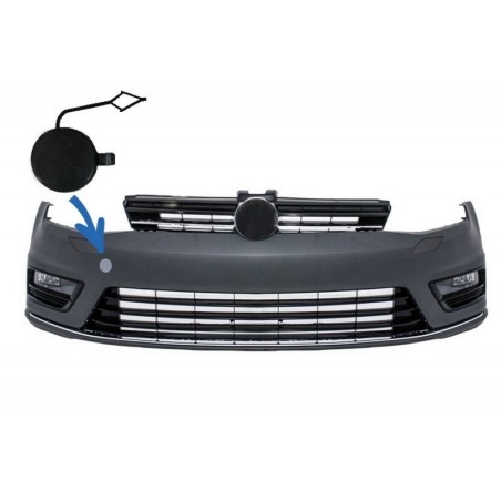 Towning Cap Front Bumper suitable for VW Golf VII 7 (2013-2017) Rline Look