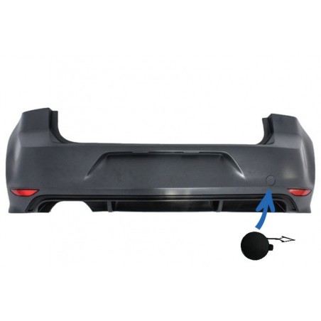 Towning Cap Rear Bumper suitable for VW Golf VII 7 2013-2017 Rline Look