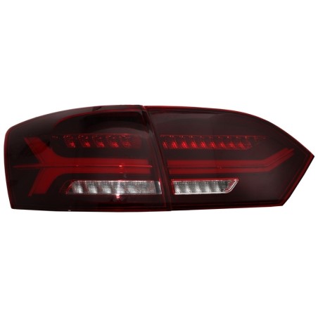 Taillights LED suitable for VW Jetta Mk6 VI (2012-2014) Dynamic Flowing Turn Signals Red Smoke