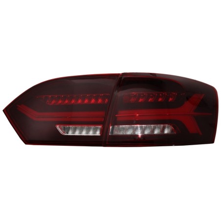 Taillights LED suitable for VW Jetta Mk6 VI (2012-2014) Dynamic Flowing Turn Signals Red Smoke
