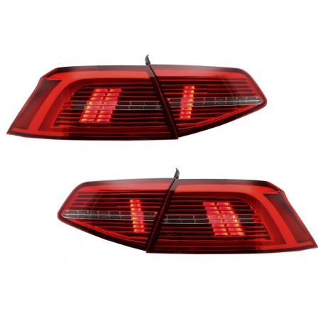 LED Taillights suitable for VW Passat B8 3G (2015-2019) Limousine Matrix R line with Sequential Dynamic Turning Lights