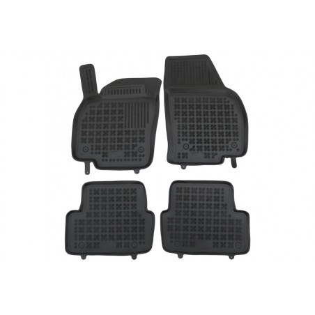 Floor mat Rubber Black suitable for VW Polo VI 2017+