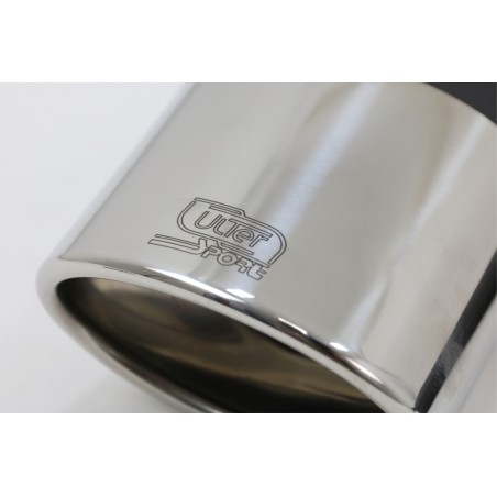 Exhaust System suitable for VW Scirocco (2008-2014) R Design 129-316/27 Double Outlet Single Exhaust Pipes