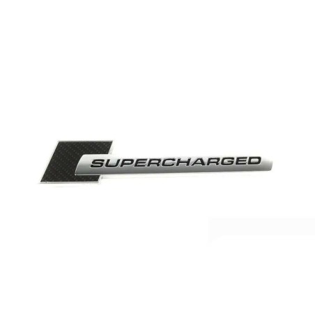 Emblème de badge latéral suralimenté en carbone noir - Pièces d'origine Audi 4F0853601