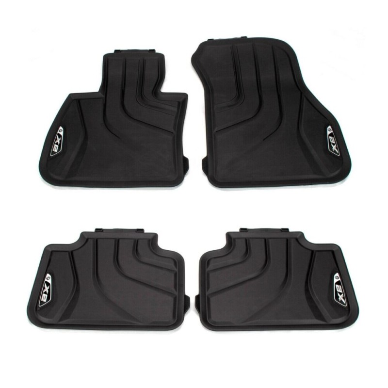 Tapis De Sol Caoutchouc Noir Pour BMW Série 3 E46 1998-2004 - Lot De 4 Pièces - Neuf