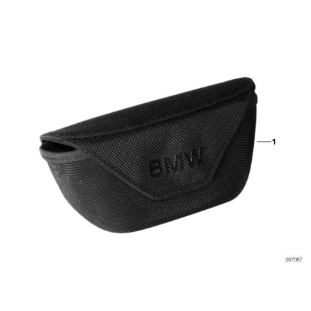 Boîtier noir pour lunettes - Pièce d'origine BMW 51160422717