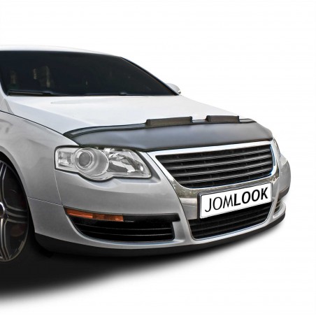 Bra de capot pour VW Passat 3C (05-08) en cuir noir Bra de capot pour VW Passat 3C (05-08) en cuir noir