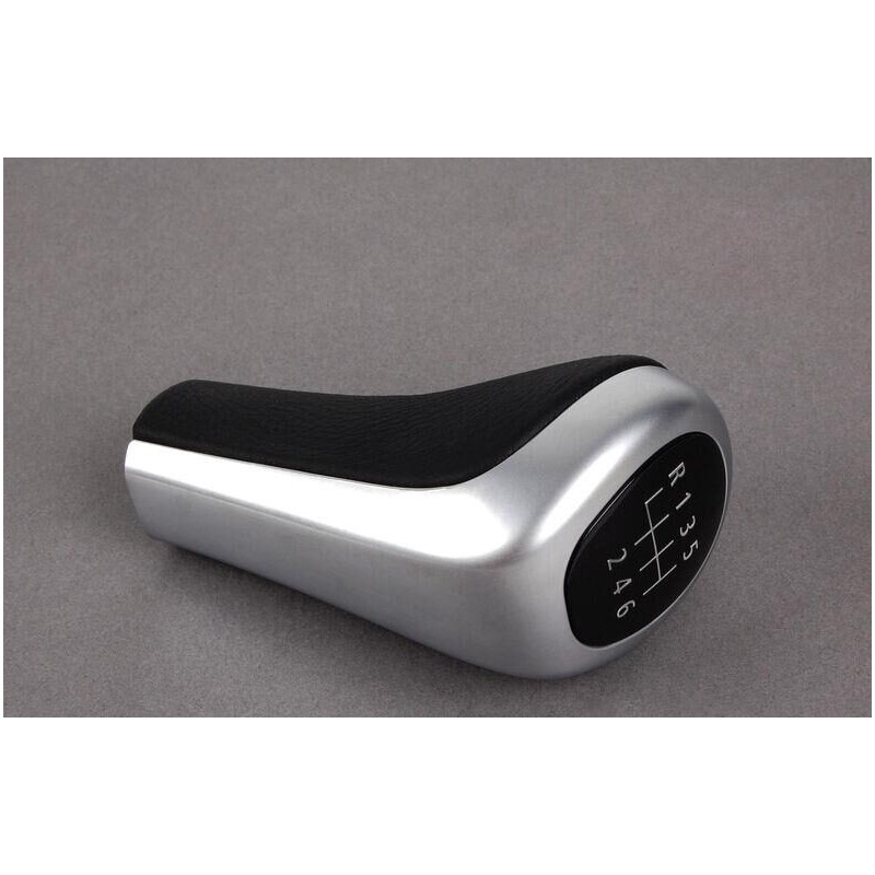 Pommeau De Levier De Vitesse 6 Vitesses Pour Mini Cooper R50 R53 R55 R56 R57 R59 R60 R61 - Design Noir Et Argent