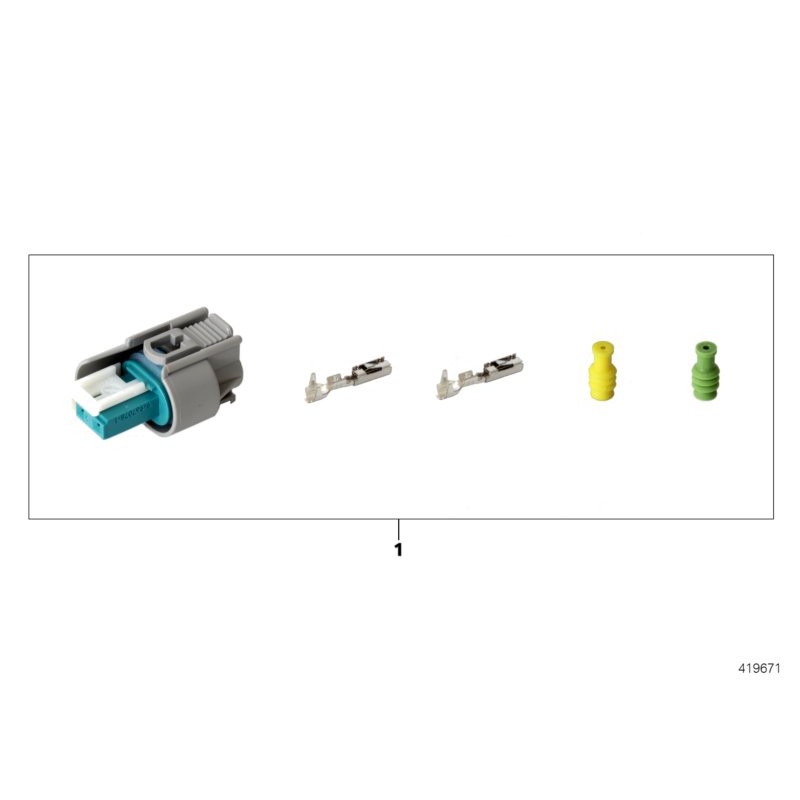 Kit de réparation de prise de connecteur électrique - Pièce d'origine BMW  61132359999