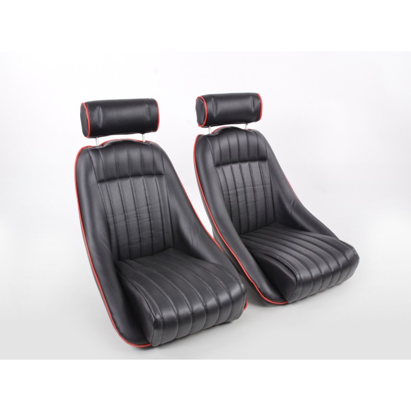 Bouchon De Fente Siège Voiture En Cuir Synthétique Noir - Lot De 2