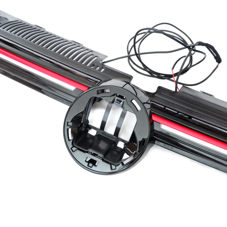 Mintice 5 Bandes LED Voiture 30cm 15 LED 12V Rouge - Kit Éclairage Flexible Imperméable